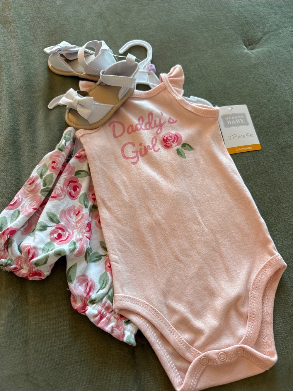 Hudson Baby Pink “Daddy’s Girl” 3-Piece Set - Father’s Day is coming!